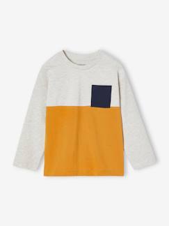 -Camiseta colorblock, para niño