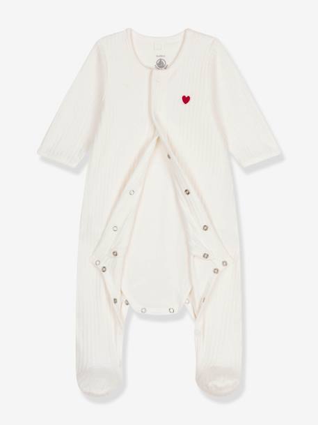 Body pijama PETIT BATEAU blanco 