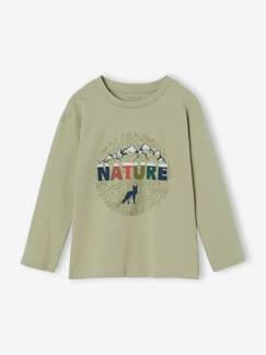 Niño-Camiseta motivo naturaleza con detalles flocados para niño