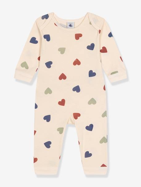 Pijama sin pies corazones PETIT BATEAU beige 