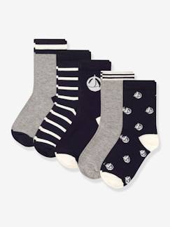 Ecorresponsables-Niño-Pack de 5 pares de calcetines PETIT BATEAU