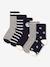 Pack de 5 pares de calcetines PETIT BATEAU gris jaspeado 