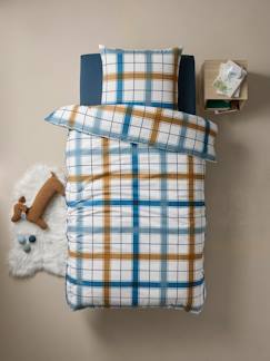 Textil Hogar y Decoración-Ropa de cama niños-Conjunto funda nórdica + funda de almohada infantil de franela RETRO WINTER con algodón reciclado