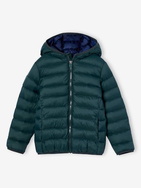 Chaqueta acolchada ligera con capucha y relleno de poliéster reciclado, para niño azul+azul jeans+azul marino+azul petróleo+BEIGE OSCURO LISO CON MOTIVOS+verde+verde inglés 