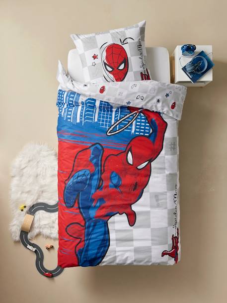 Conjunto ropa de cama estampada 100% algodón SPIDERMAN Talla: 140 x 200 cm rojo estampado 