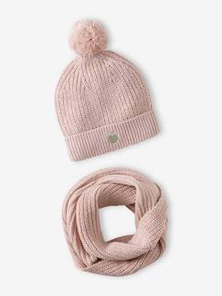 -Conjunto gorro y snood para niña