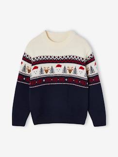 Niño-Jerséis, chaquetas de punto, sudaderas-Jersey de Navidad infantil Colección cápsula Familia con motivos jacquard