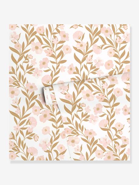 Papel pintado guirnalda de flores LILIPINSO rosa 