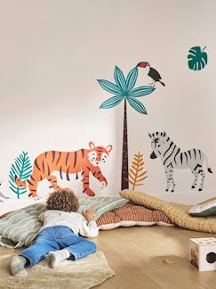 Ideas de Decoración - Su universo de 6 - 10 años-Pegatinas XL Green jungle