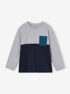 -Camiseta colorblock, para niño