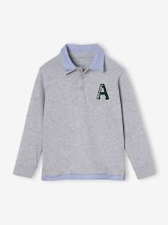 Niño-Camisetas y polos-Polos-Polo a rayas efecto 2 en 1 para niño