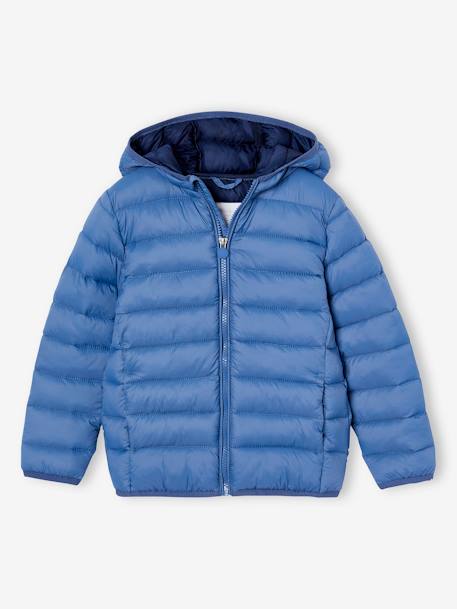 Chaqueta acolchada ligera con capucha y relleno de poliéster reciclado, para niño azul+azul jeans+azul marino+azul petróleo+BEIGE OSCURO LISO CON MOTIVOS+verde+verde inglés 