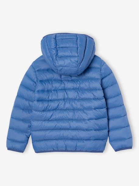 Chaqueta acolchada ligera con capucha y relleno de poliéster reciclado, para niño azul+azul jeans+azul marino+azul petróleo+BEIGE OSCURO LISO CON MOTIVOS+verde+verde inglés 