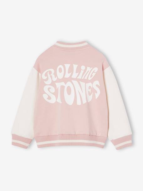 Cazadora bomber Rolling Stones infantil rosa rosa pálido 