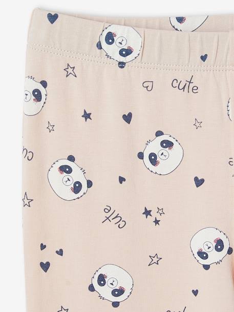 Pack de 2 camisones motivo panda + leggings para niña rosa rosa pálido 