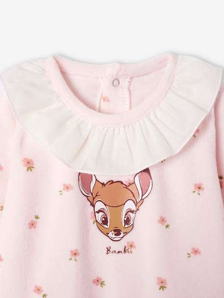 Pack de 2 pijamas bebé Disney® Bambi de terciopelo rosa 