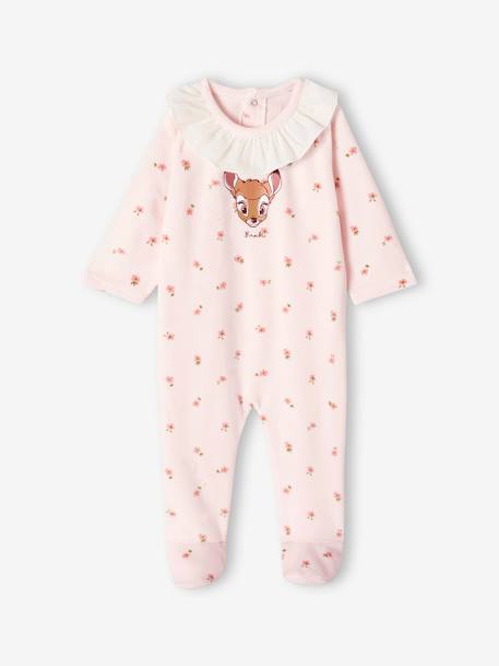 Pack de 2 pijamas bebé Disney® Bambi de terciopelo rosa 