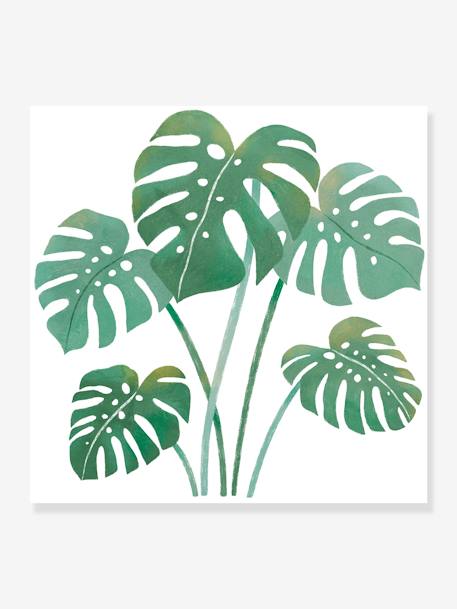 Pegatinas hoja Monstera YATSUNI LILIPINSO verde 