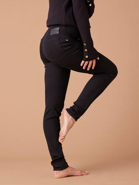 Treggings de embarazo de tejido denim ENVIE DE FRAISE azul-oscuro+denim black 