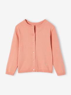 Niña-Jerséis, chaquetas de punto, sudaderas-Chaquetas de punto-Chaqueta Basics de punto fino para niña