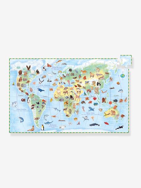 Puzzle 100 piezas Los animales del mundo DJECO multicolor 