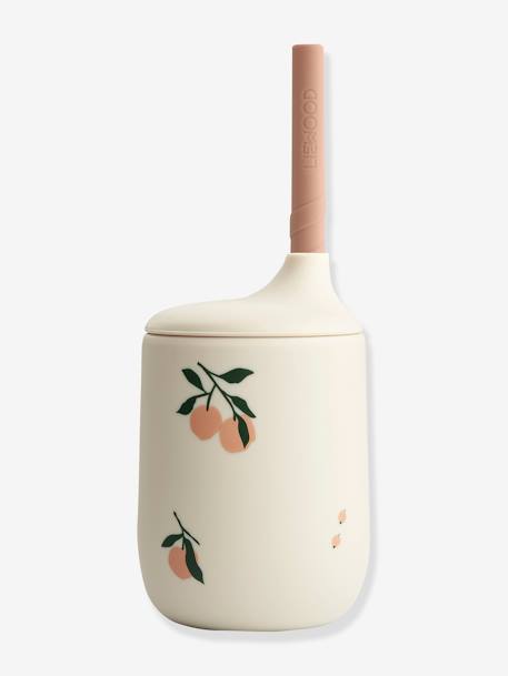 Vaso de silicona con pajita Ellis - LIEWOOD beige+crudo 