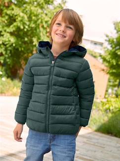 Niño-Abrigos y chaquetas-Chaquetas acolchadas y cazadoras-Chaqueta acolchada ligera con capucha y relleno de poliéster reciclado, para niño