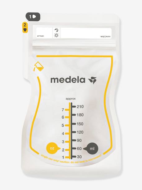 Bolsas de conservación para leche materna X25 MEDELA transparente 