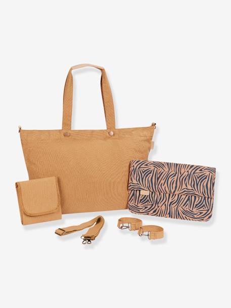 Bolso tote bag BABYMOOV beige+marrón estampado 