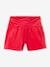 Short de terciopelo con efecto lazo delante para niña rojo 