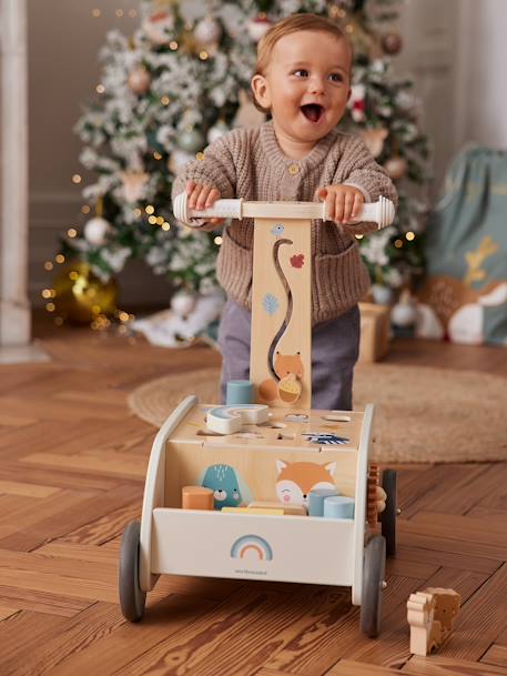 Carrito de paseo 2 en 1 Los amigos del bosque de madera FSC® madera 