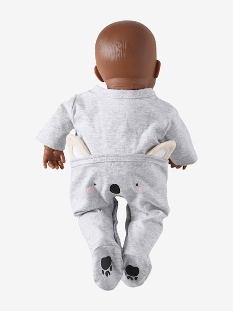 Pijama koala para muñeco de 30/33 cm y 36 cm gris 