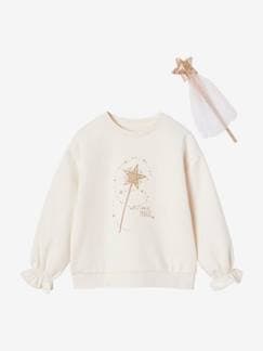 Niña-Jerséis, chaquetas de punto, sudaderas-Caja de regalo de Navidad "varita mágica" sudadera + varita para niña