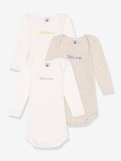 -Pack de 3 bodies de manga larga PETIT BATEAU