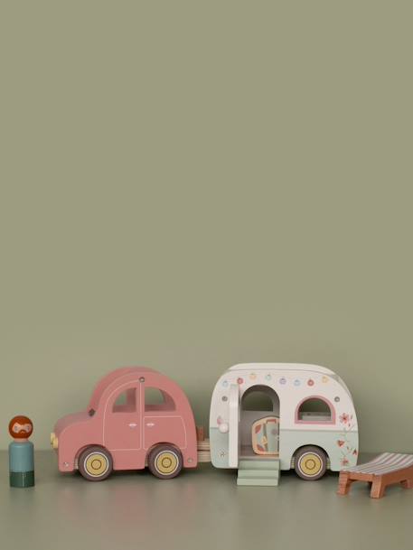 Coche con caravana de madera FSC LITTLE DUTCH multicolor 