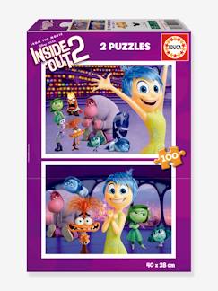 -Puzzle 2x100 piezas Del Revés - Inside Out EDUCA