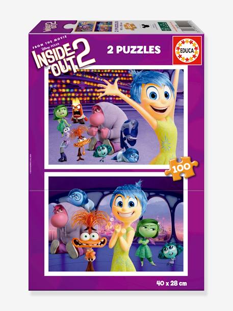 Puzzle 2x100 piezas Del Revés - Inside Out EDUCA violeta 