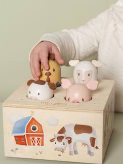 Juguetes- Primera edad- Primeras manipulaciones-Juguete pop-up de madera - Little Farm LITTLE DUTCH