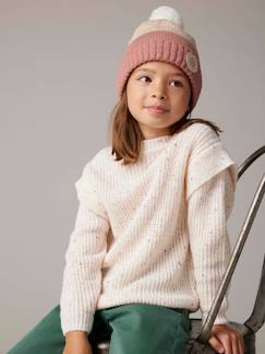 Niña-Jerséis, chaquetas de punto, sudaderas-Jerséis de punto-Jersey jaspeado niña