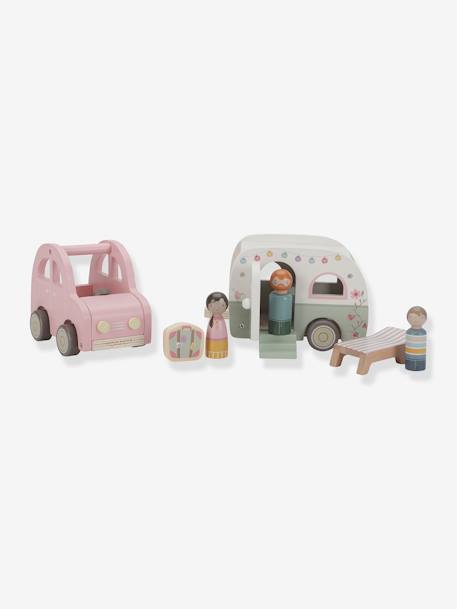 Coche con caravana de madera FSC LITTLE DUTCH multicolor 