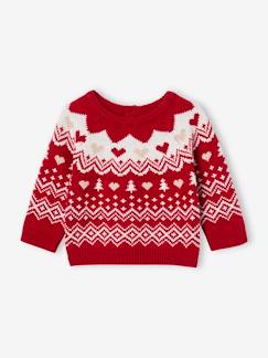 -Jersey de punto jacquard navideño bebé niña