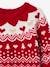 Jersey de punto jacquard navideño bebé niña rojo 