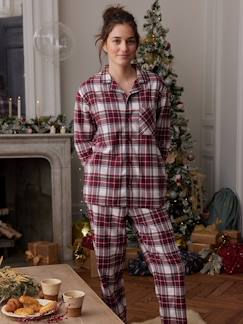 -Pijama navideño a cuadros mujer Colección cápsula familia