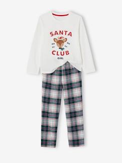 -Pijama de Navidad niña "Santa Club" Colección cápsula Familia