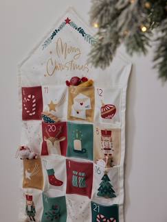 Textil Hogar y Decoración-Decoración-Cuadros, pósters y paneles-Calendario de Adviento «Merry Christmas»