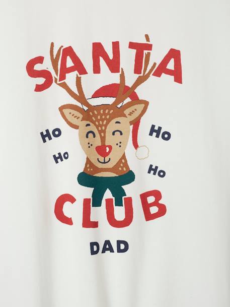 Pijama de Navidad hombre 'Santa Club' Colección cápsula Familia crudo 