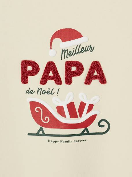 Sudadera hombre 'Meilleur Papa de Noël' Colección cápsula Familia vainilla 