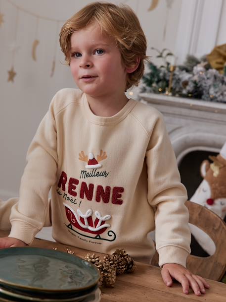 Sudadera infantil 'meilleur renne de Noël' Colección cápsula Familia vainilla 