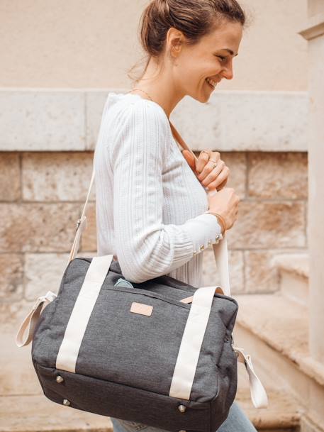 Bolso cambiador Paris BEABA gris+gris jaspeado+melocotón+naranja+rosa+verde sauce 