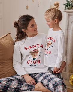 Ropa Premamá-Pijamas y homewear embarazo-Pijama de Navidad mujer "Santa Club" Colección cápsula Familia